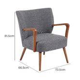 The Home Collective Grey Cooper Armchair