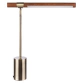 The Home Collective Montrose Iron &amp; Rubberwood LED Desk Lamp