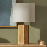 The Home Collective Fairfield Pine Wood Table Lamp