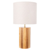 The Home Collective Fairfield Pine Wood Table Lamp