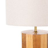 The Home Collective Fairfield Pine Wood Table Lamp