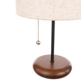 The Home Collective Berlin Linen Table Lamp with Pull Cord