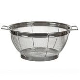 MasterPro 20cm Round Stainless Steel Deluxe Mesh Colander
