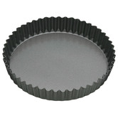 MasterPro Black Loose Base Round Quiche Tin