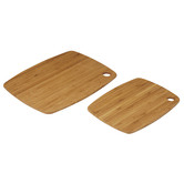 MasterPro 2 Piece Natural Tri-Ply Bamboo Chopping Board Sets