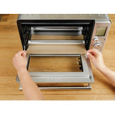NoStik 2 Piece Rectangular Air Fryer Basket &amp; Floor Liner Set