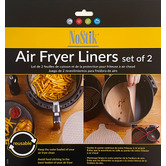 NoStik 2 Piece Round Air Fryer Basket &amp; Floor Liner Set