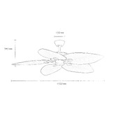 Four Seasons Marley 132cm DC Smart Ceiling Fan with Remote Control