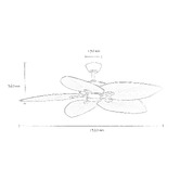 Four Seasons Marley 132cm DC Smart Ceiling Fan with LED Light