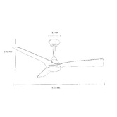 Four Seasons Ventura 132cm DC Ceiling Fan with Remote Control