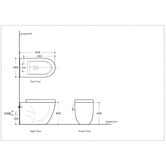Belbagno Alexander-R Ceramic Wall Faced Pan