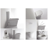 Belbagno Vella Ceramic Rimless Toilet Suite