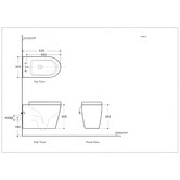 Belbagno Flay-R Ceramic Wall Hung Pan