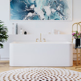 Belbagno Alto Back- To-Wall Freestanding Bath
