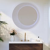 Belbagno Bucciano Round LED Bathroom Wall Mirror