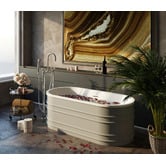 Belbagno Grey Bucciano 1675mm  Freestanding Bath