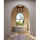Belbagno Grey Bucciano 1675mm  Freestanding Bath
