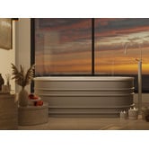 Belbagno Grey Bucciano 1675mm  Freestanding Bath