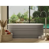 Belbagno Grey Bucciano 1675mm  Freestanding Bath