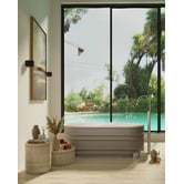 Belbagno Grey Bucciano 1675mm  Freestanding Bath