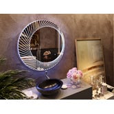 Belbagno Bucciano Round LED Bathroom Wall Mirror