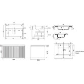 Belbagno Rimini 800mm Wall Hung Single Vanity