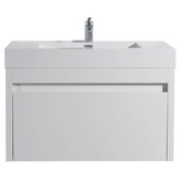 Belbagno Alexandra 760mm White Wall Hung Single Vanity