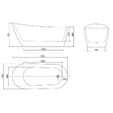 Belbagno Romano Acrylic Free-Standing Bath Tub