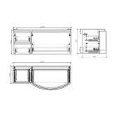 Belbagno Prospero 1200mm Wall Hung Single Vanity