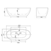 Belbagno Palermo Acrylic Bathtub