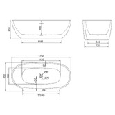 Belbagno Palermo Acrylic Bathtub