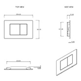 Belbagno Calista Dual Flush Plate