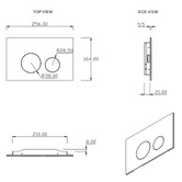 Belbagno Modu Dual Flush Plate