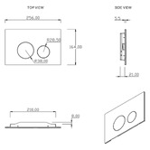 Belbagno Charisma Dual Flush Plate