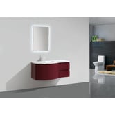 Belbagno Prospero 1200mm Left Hand Wall Hung Single Vanity