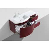 Belbagno Prospero 1200mm Left Hand Wall Hung Single Vanity