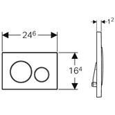 Geberit Sigma20 Dual Flush Button