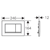 Geberit Sigma30 Dual Flush Button