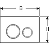Geberit Sigma50 Round Dual Flush Plate