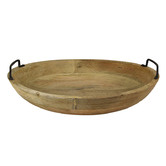 Hub Living Arya 39cm Mango Wood Serving Bowl