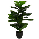 Hub Living 80cm Potted Faux Fiddle Leaf Tree