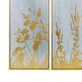 The Home Collective Mettalic Ink Framed Canvas Wall Art Quadriptych