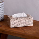 The Home Collective South Hampton Rectangular Rattan Tissue Box