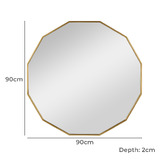 The Home Collective Thales Iron Wall Mirror