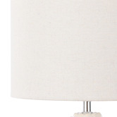 The Home Collective 43cm White Sculpted Knox Table Lamp