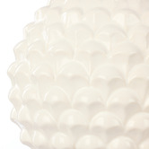 The Home Collective 43cm White Sculpted Knox Table Lamp