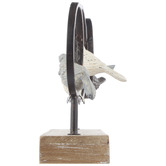 The Home Collective Birds Fir Wood &amp; Cast Iron Sculpture