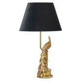 The Home Collective Murray Resin &amp; Velvet Table Lamp