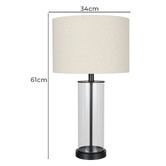 The Home Collective Wesport Linen Table Lamp