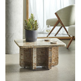 The Home Collective 4 Piece Carprani Marble Coaster Set